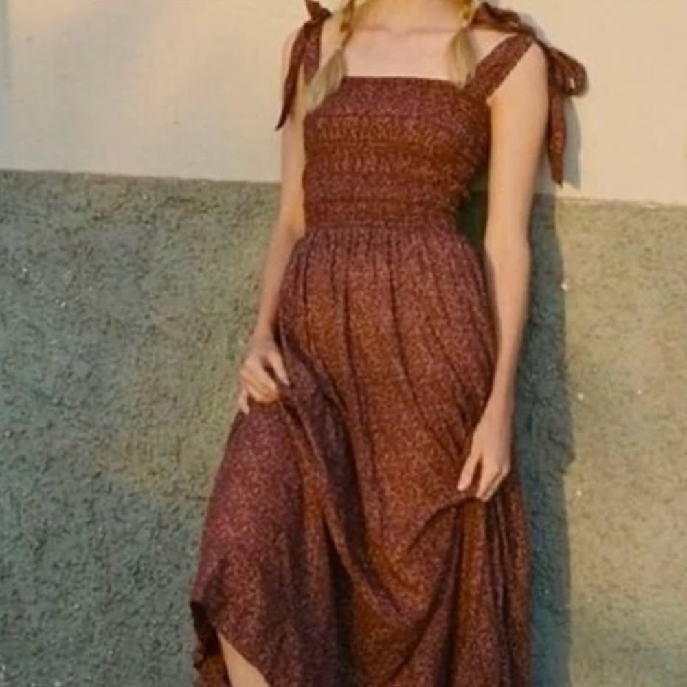 DOEN XS JASMINE DRESS IN RUST DITSY🤎💐🤎